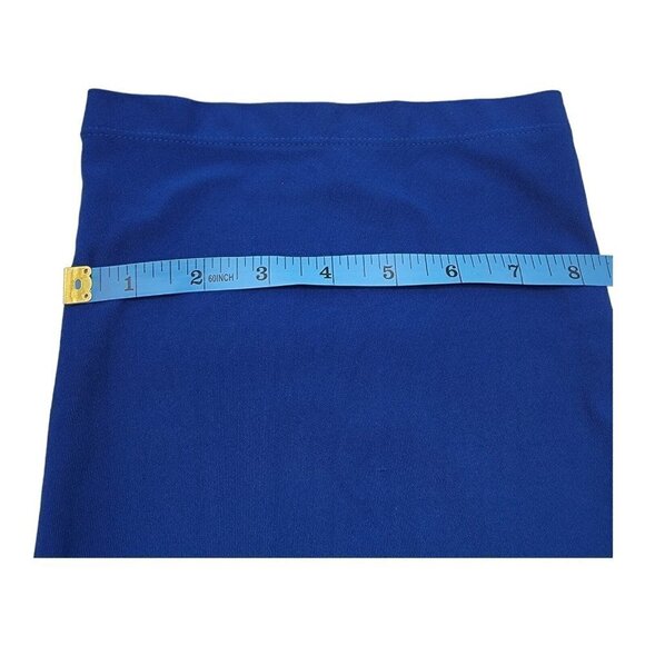 Nike Womens Royal Blue Dri Fit Pants Mid Calve Length Slightly Flared Legs Small - Picture 5 of 10